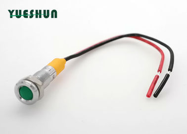 Chine Les indicateurs du bâti LED de panneau d&#039;acier inoxydable Metal la lampe de signal 12V 24V avec le fil distributeur