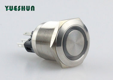 Chine Le bouton poussoir de verrouillage imperméable LED illuminé, Metal le commutateur de bouton poussoir de 6 bornes distributeur