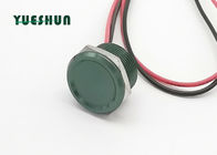 Commutateur de bouton poussoir piézo-électrique de corps de couleur verte, commutateur de bouton poussoir en aluminium