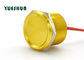 Chine Commutateur de bouton poussoir piézo-électrique en aluminium AUCUN corps de jaune de la lampe 25mm 24VAC 100mA exportateur