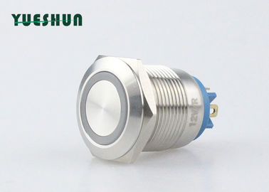 Chine 19mm a illuminé l&#039;anneau momentané LED du bâti 12V 24V de panneau de commutateur de bouton poussoir usine