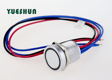 Chine Commutateur de bouton poussoir piézo-électrique lumineux par LED, bouton poussoir de commutateur de 19mm momentané usine