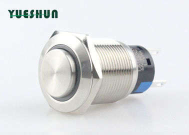Chine 12V tête ronde élevée momentanée du commutateur électrique de bouton poussoir en métal de l&#039;anneau LED IP67 usine